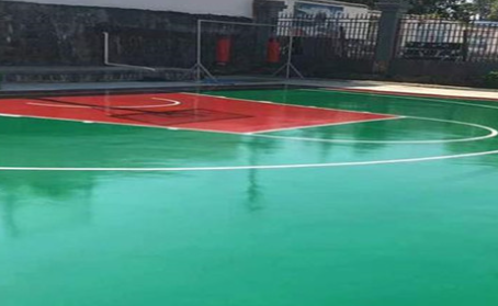 孝感篮球场翻新地面